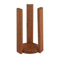 Kit 10 Porta Copos Bolacha E Suporte Em Madeira Maciça - 1