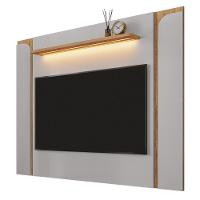 Painel Suspenso Maresias Sala Tv Até 75 Polegadas Off White/Cinamomo - 2