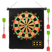 Jogo De Dardos Magnetico Grande Tabuleiro Alvo Dupla Face 38cm Com 6 Peças Kit Completo Ima Seguro - 3
