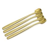 Conjunto De Colheres Para Café Dourada Inox - 4 Peças - Mimo Style - 1