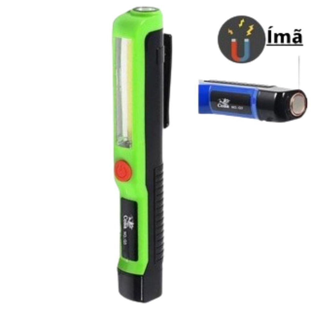 Lanterna Verde Bastão Com Imã 3 Modos De Iluminação Led - 2