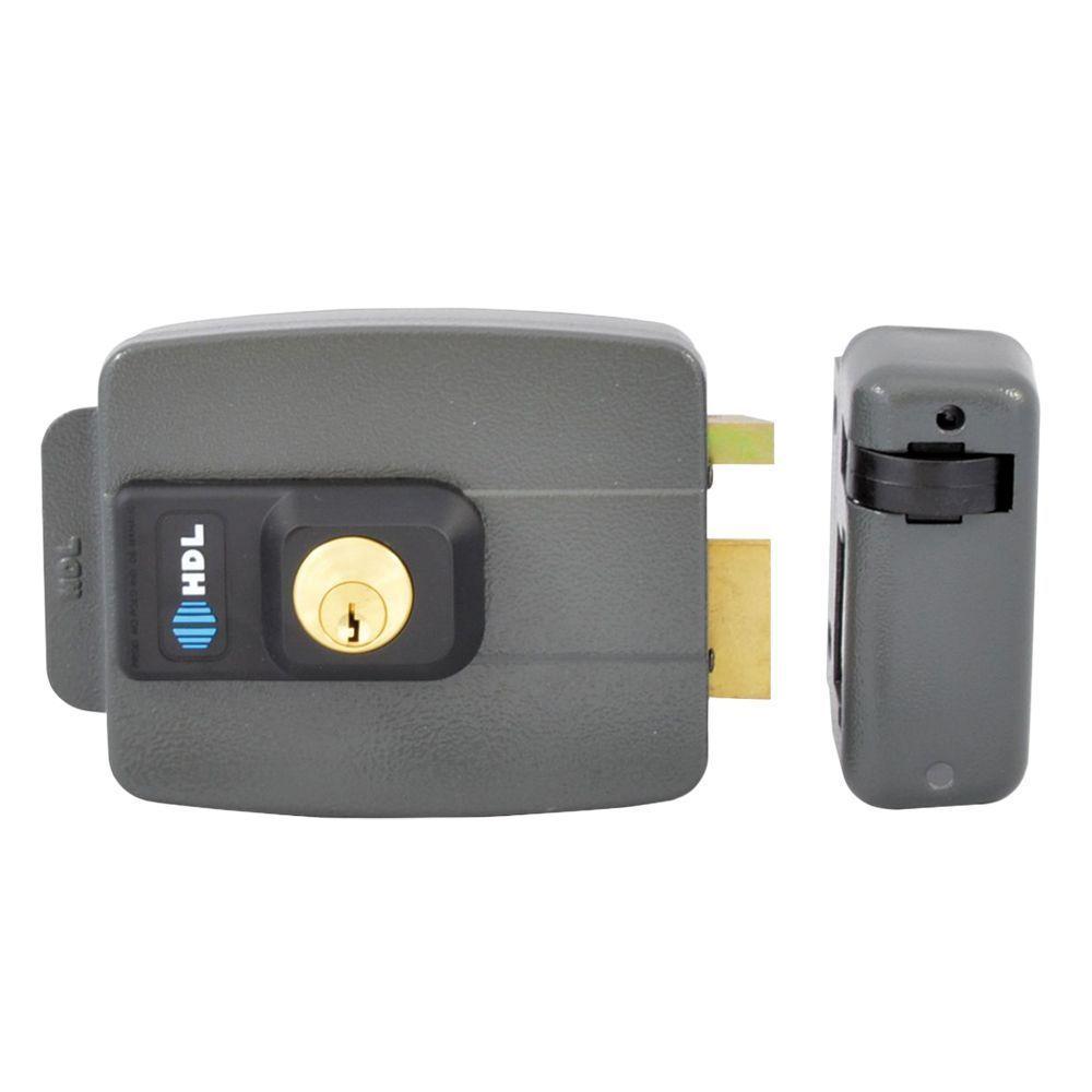 Fechadura Eletrica Hdl C-90 Dupla Cinza - 1