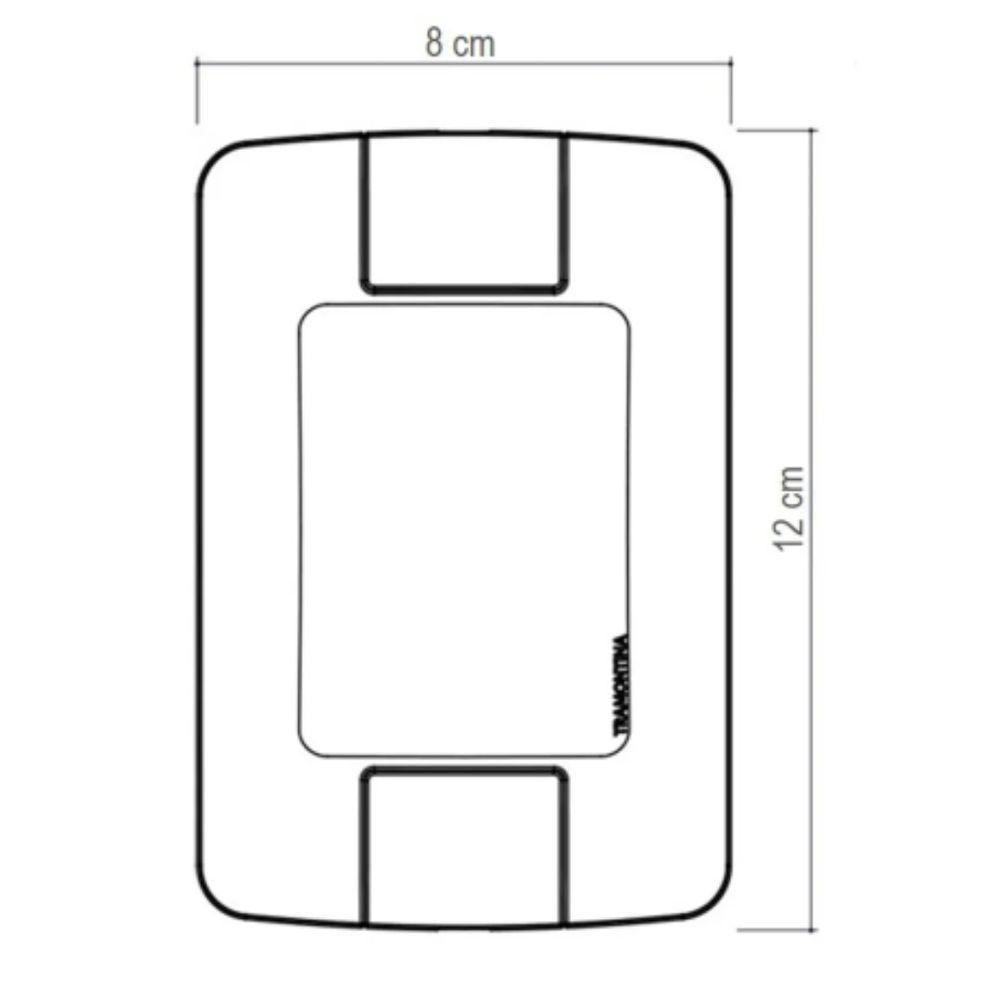 Conjunto 4x2 Com 2 Interruptor Simples + 1 Tomada 2p+t 10a Tramontina Aria Branco - 7