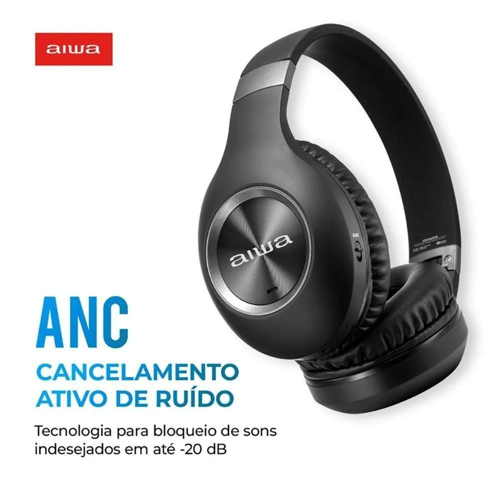 Fone De Ouvido Aiwa Hp-02-b Bluetooth Anc Alta Definicao - 2