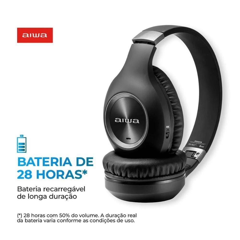 Fone De Ouvido Aiwa Hp-02-b Bluetooth Anc Alta Definicao - 3