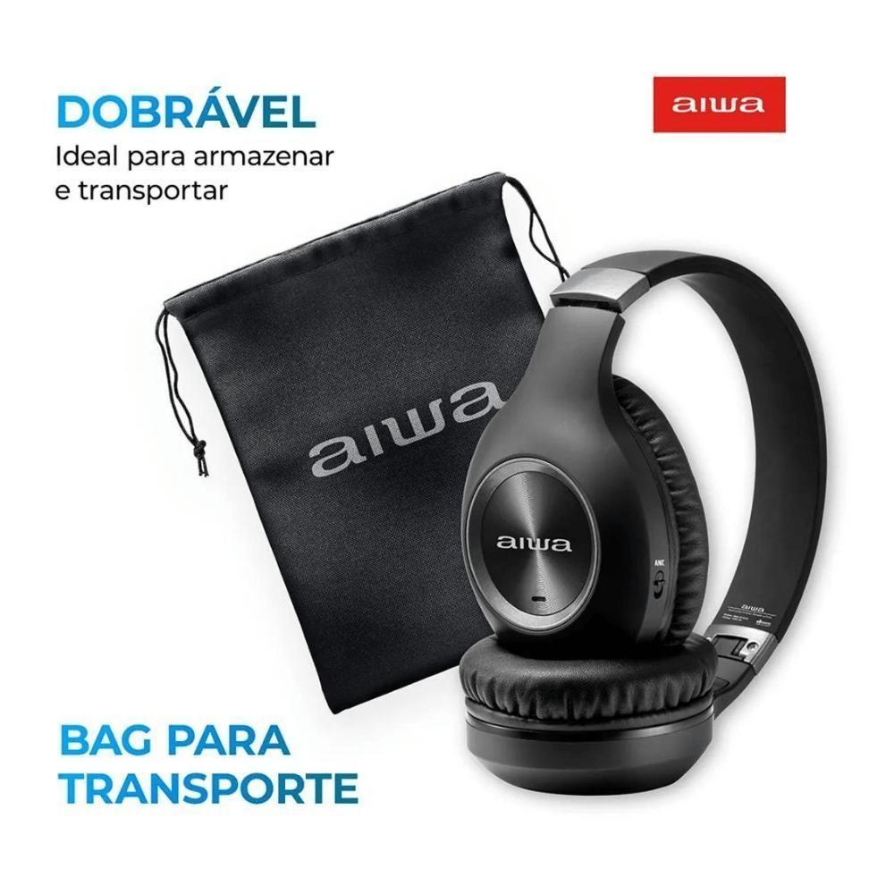 Fone De Ouvido Aiwa Hp-02-b Bluetooth Anc Alta Definicao - 6