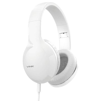 Fone De Ouvido Headset Go Tune Branco Com Microfone Cabo
