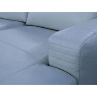 Sofá De Couro N.y. 6 Lugares Light Blue 3,58 M - Mempra - 3