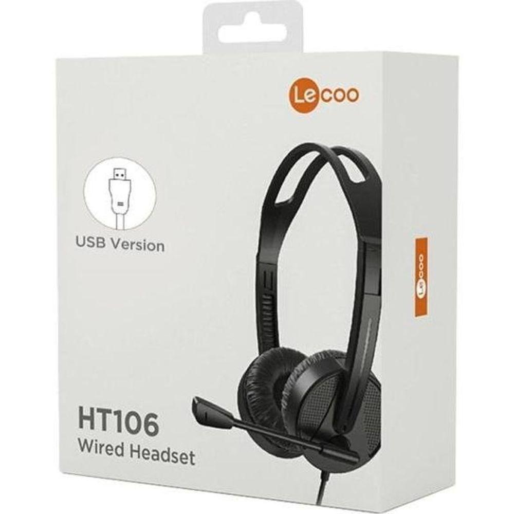 Fone De Ouvido Com Microfone Usb Lecoo Ht106 - 4