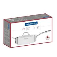 Frigideira Tramontina Grano Em Aço Inox Com Corpo Triplo Com Tampa E Cabo 30 Cm 5,6 L - 2