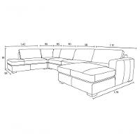 Sofá De Couro N.y. 6 Lugares Light Blue 3,88 M - Mempra - 4