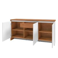 Balcão Aparador Buffet 3 Portas Madrid C14 Cedro/branco - Mpozenato - 2