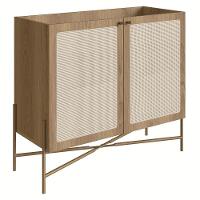 Balcão Aparador Buffet Cantinho Do Café Pé Metal Arlo A10 Hanover/dourado - Mpozenato - 1