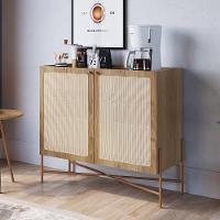 Balcão Aparador Buffet Cantinho Do Café Pé Metal Arlo A10 Hanover/dourado - Mpozenato - 2