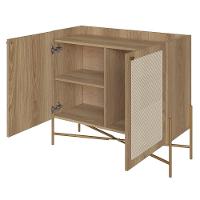 Balcão Aparador Buffet Cantinho Do Café Pé Metal Arlo A10 Hanover/dourado - Mpozenato - 5