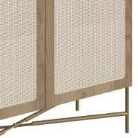 Balcão Aparador Buffet Cantinho Do Café Pé Metal Arlo A10 Hanover/dourado - Mpozenato - 7