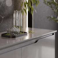 Buffet Aparador Para Sala De Jantar 163cm Flow Cinza - Ej Móveis - 8