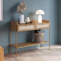 Aparador Para Sala 2 Gavetas Pé Metal Arlo A10 Hanover/dourado - Mpozenato - 2