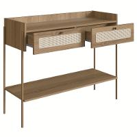 Aparador Para Sala 2 Gavetas Pé Metal Arlo A10 Hanover/dourado - Mpozenato - 5