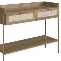 Aparador Para Sala 2 Gavetas Pé Metal Arlo A10 Hanover/dourado - Mpozenato - 6