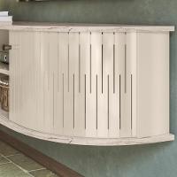 Rack Bancada Para Tv 60 Pol Suspenso 136cm Helena M01 Calacata/off White - Mpozenato - 6