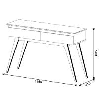 Aparador Classic Com Espelho Adnet Hi01 Branco Acetinado - Mpozenato - 2