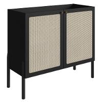 Balcão Aparador Buffet Cantinho Do Café Pés Madeira Arlo A10 Nero/preto - Mpozenato - 1