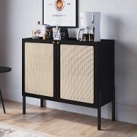 Balcão Aparador Buffet Cantinho Do Café Pés Madeira Arlo A10 Nero/preto - Mpozenato - 2