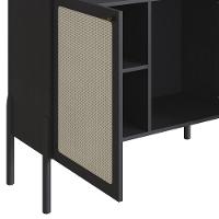 Balcão Aparador Buffet Cantinho Do Café Pés Madeira Arlo A10 Nero/preto - Mpozenato - 7