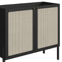 Balcão Aparador Buffet Cantinho Do Café Pés Madeira Arlo A10 Nero/preto - Mpozenato - 8