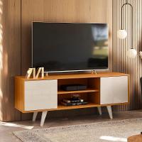 Rack Bancada De Tv 50 Pol 136cm Espain Z10 Off/cinamomo - Mpozenato - 5