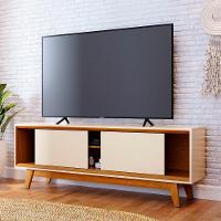 Rack Bancada De Tv 70 Pol 164cm Gaia Z10 Off/cinamomo - Mpozenato - 5