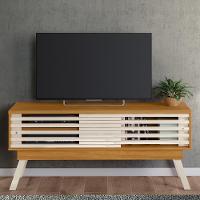 Rack Bancada De Tv 65 Pol 150cm Keli Z10 Off/cinamomo - Mpozenato - 2