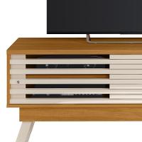 Rack Bancada De Tv 65 Pol 150cm Keli Z10 Off/cinamomo - Mpozenato - 5