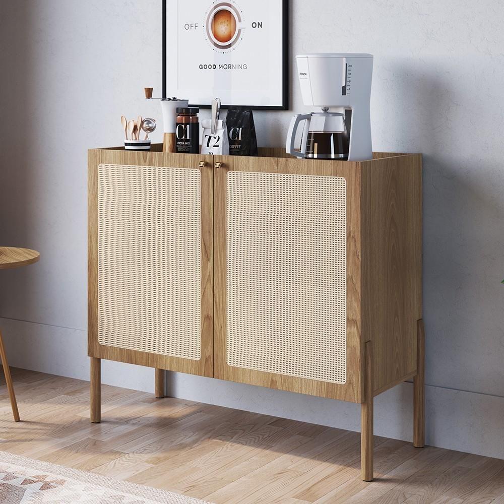 Balcão Aparador Buffet Cantinho Do Café Pés Madeira Arlo A10 Hanover - Mpozenato - 2