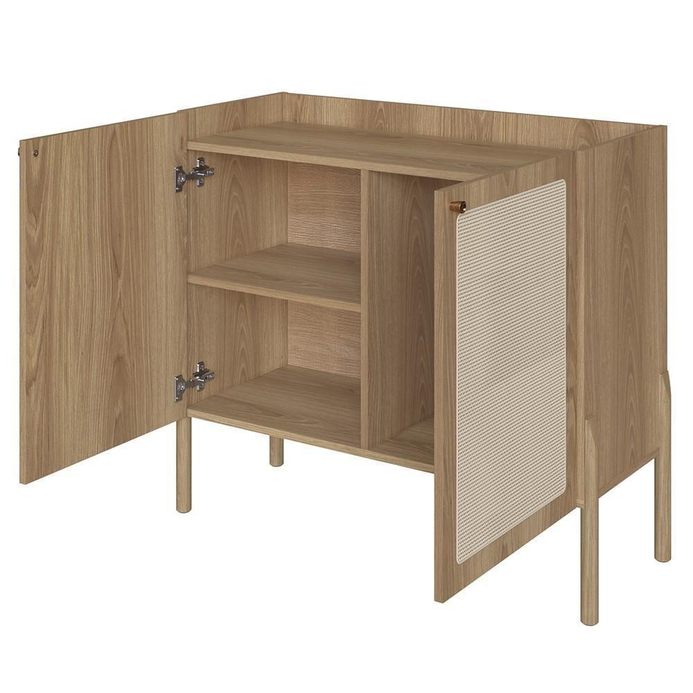 Balcão Aparador Buffet Cantinho Do Café Pés Madeira Arlo A10 Hanover - Mpozenato - 5