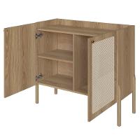 Balcão Aparador Buffet Cantinho Do Café Pés Madeira Arlo A10 Hanover - Mpozenato - 5