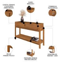 Aparador De Sala 2 Gavetas 130cm Nay C14 Cedro - Mpozenato - 3