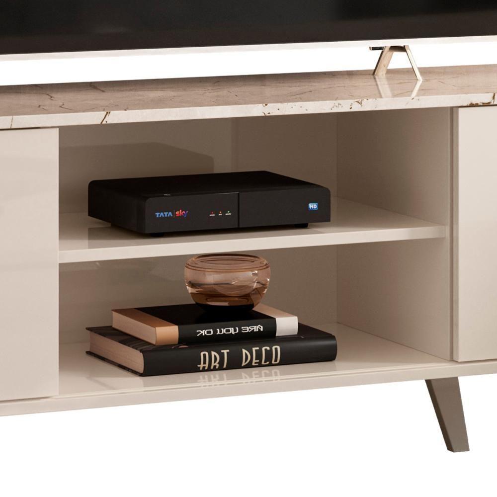 Rack Bancada De Tv 50 Pol 136cm Espain Z10 Off/calacata - Mpozenato - 6