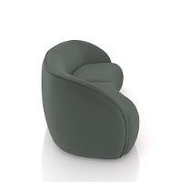 Sofá Decorativo Sala De Estar Bipartido 240cm Clarke Veludo Grafite G45 - Gran Belo - 6