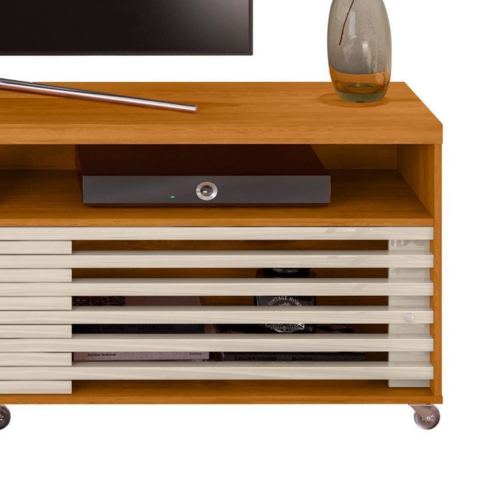 Rack Bancada De Tv 65 Pol 182cm Tery Z10 Off White/cinamomo - Mpozenato - 6