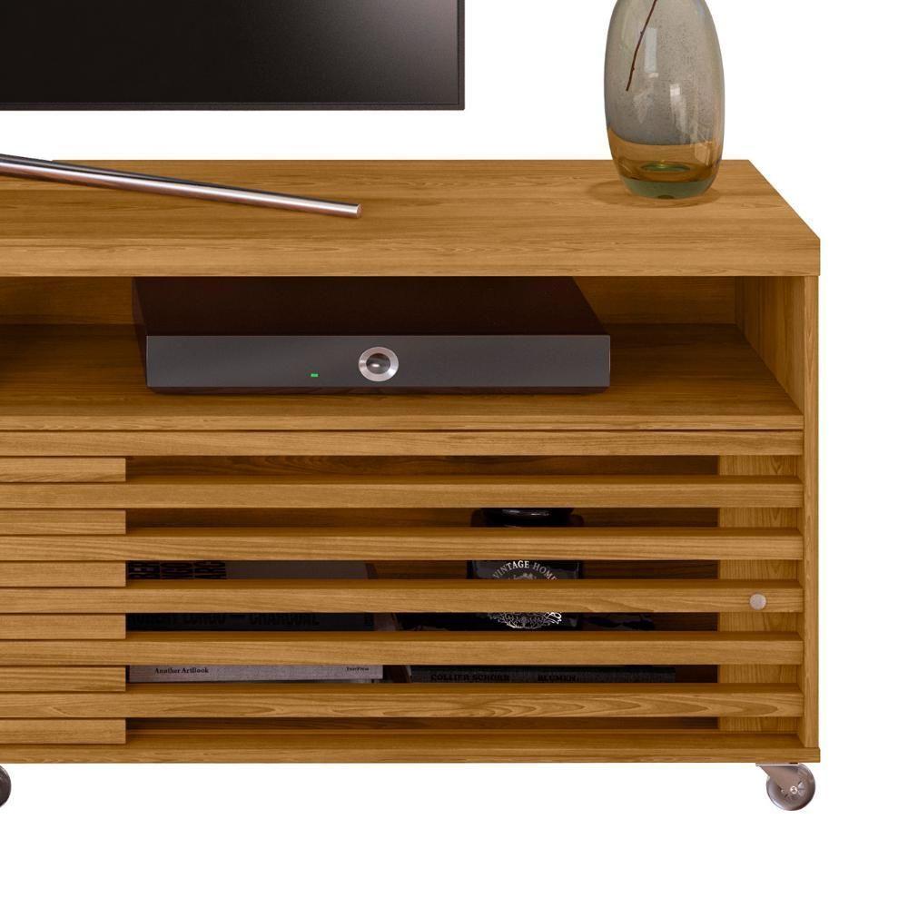 Rack Bancada De Tv 65 Pol 182cm Tery Z10 Cumaru - Mpozenato - 5