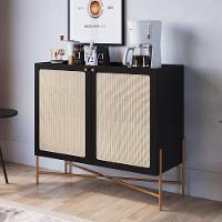 Balcão Aparador Buffet Cantinho Do Café Pé Metal Arlo A10 Nero/dourado - Mpozenato - 2