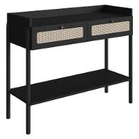 Aparador Para Sala 2 Gavetas Pés Madeira Arlo A10 Nero/preto - Mpozenato - 1