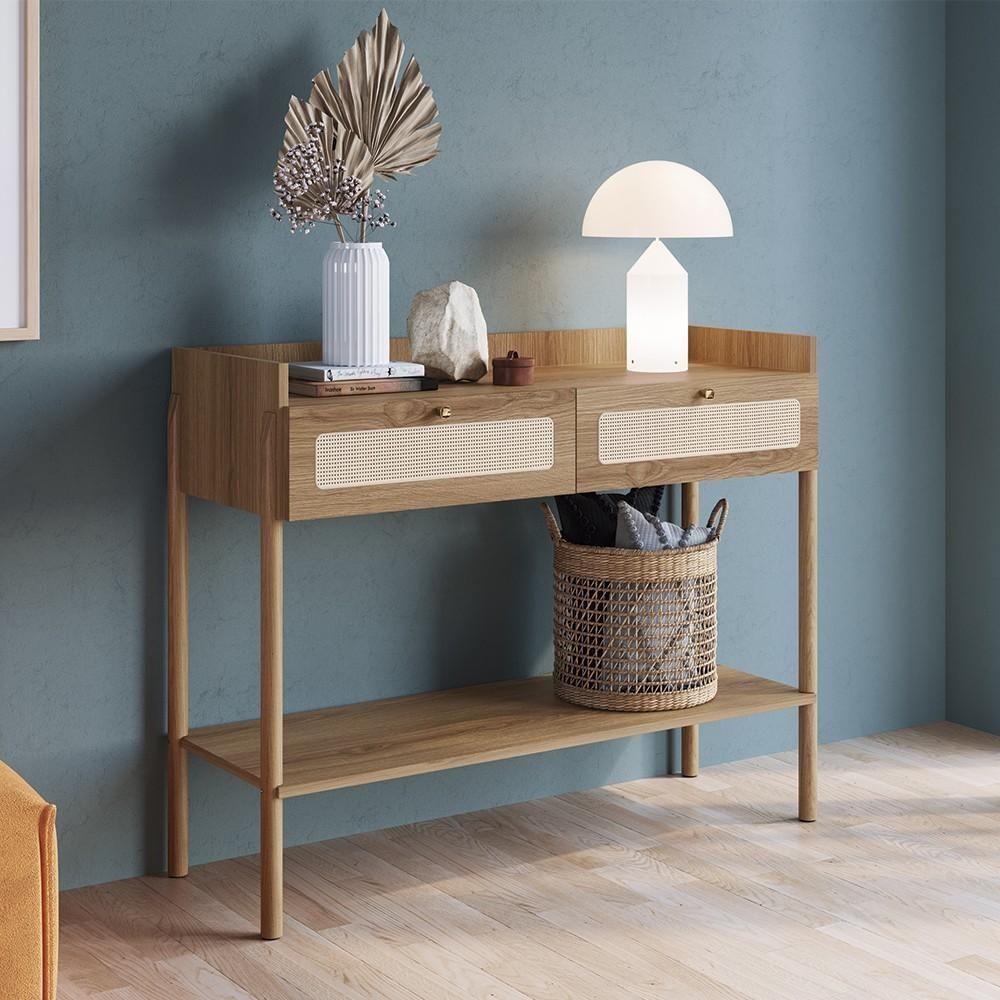 Aparador Para Sala 2 Gavetas Pés Madeira Arlo A10 Hanover - Mpozenato - 2