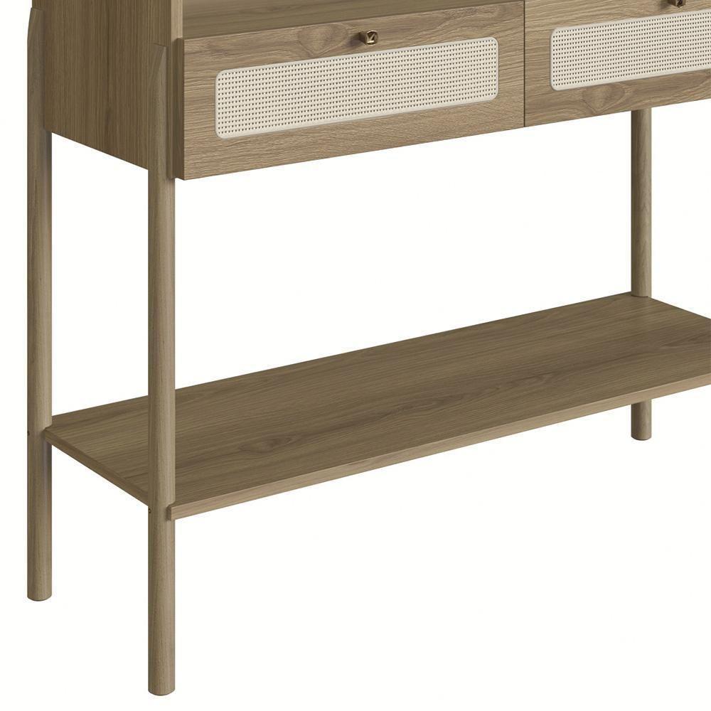 Aparador Para Sala 2 Gavetas Pés Madeira Arlo A10 Hanover - Mpozenato - 7