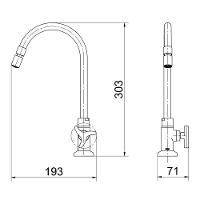 Torneira Docol Nova Trio 1258206 De Bancada Cromada 01258206 - 4