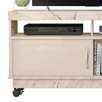 Rack Bancada De Tv 50 Pol 121cm Rute Z10 Off/calacata - Mpozenato - 5