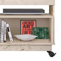 Rack Bancada De Tv 50 Pol 121cm Rute Z10 Off/calacata - Mpozenato - 6