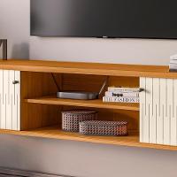 Rack Bancada De Tv 75 Pol 183cm Arvin Z10 Off/cinamomo - Mpozenato - 5